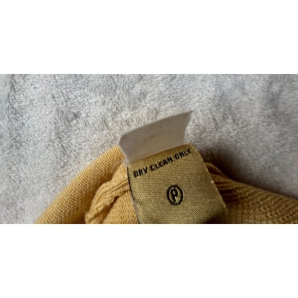 Joey Rodolfo Mens Merino Wool Knit V-Neck Sweater Vest XL Beige Pullover Casual - Picture 5 of 10